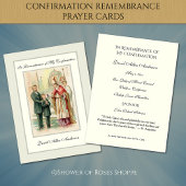 Religiöse Sacrament Confirmation Boy Holy Card — Begleitkarte