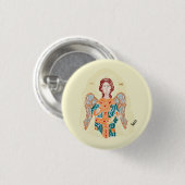 Religiöse Schaltfläche : Archangel Gabriel Button (Vorne & Hinten)