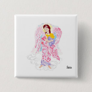 Religiöse Schaltfläche: Archangel Selaphiel Button
