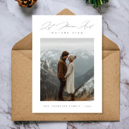 Religiöse Schrift Gelassen Himmel und Nature Sing Feiertagskarte