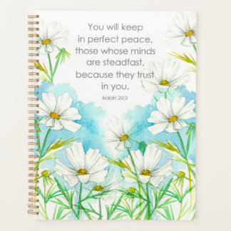 Religiöse Schrift Isaiah Gänseblümchen Weiße Blume Planer