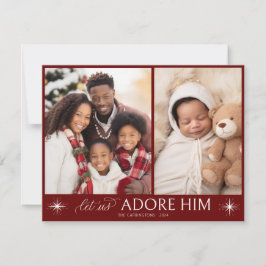 Religiöse Script Weihnachts-Foto Weihnachtskarte Feiertagskarte