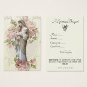 Religiöse spirituelle Bouquet Gebete Heilige Karte (Vorne & Hinten)