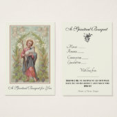 Religiöse spirituelle Bouquet Gebete Heilige Karte (Vorne & Hinten)