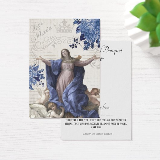 Religiöse spirituelle Bouquet Gebete Heilige Karte (Schreibtisch)