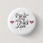 religiöse Sprichwortknöpfe Button (Vorderseite)