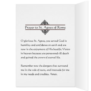 Religiöse St. Agnes mit Lamm katholischer Wasserfa