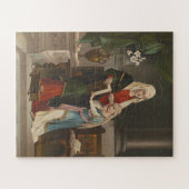 Religiöse St. Anne Gesegnete Jungfrau Mary Vintag Puzzle (Horizontal)