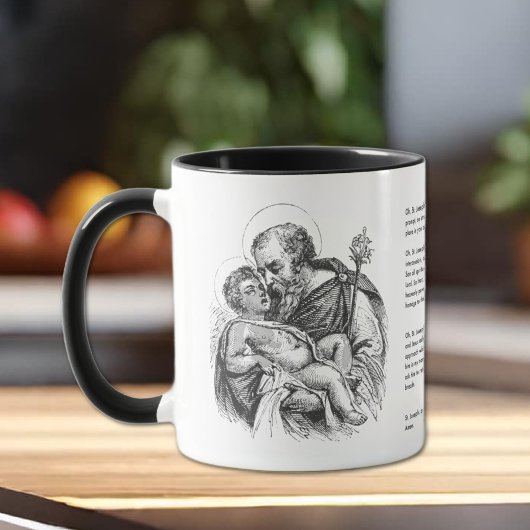 Religiöse St. Joseph Schutzgebet Vintag Mu Tasse