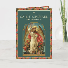 Religiöse St. Michael Archangel Gebet Katholische Karte