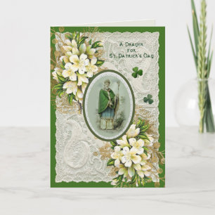Religiöse St. Patricks Day Gebet Kleeblatts irisch Feiertagskarte