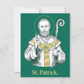 Religiöse St. Patrick's Day Karte (Vorderseite)