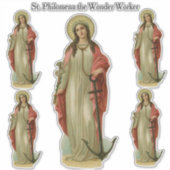 Religiöse St. Philomena, der Wunderarbeiter-Martyr Aufkleber (Vorderseite)