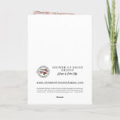 Religiöse St. Therese Katholic Nun Floral Card Karte (Rückseite)