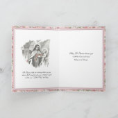 Religiöse St. Therese Katholic Nun Floral Card Karte (Innenseite)