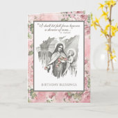 Religiöse St. Therese Katholic Nun Floral Card Karte (Gelbe Blume)