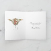 Religiöse St. Therese Katholic Nun floral Karte (Innenseite)