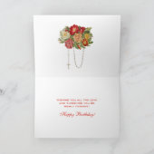 Religiöse St. Therese Red Truck Katholische Geburt Karte (Innenseite)