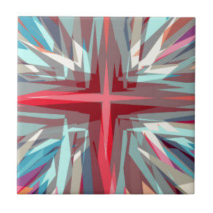Religiöse Sternexplosion Fliese