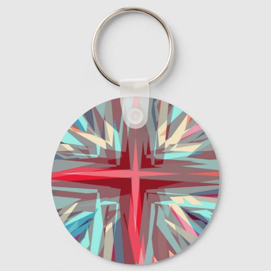 Religiöse Sternexplosion Schlüsselanhänger (Vorderseite)