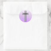 Religiöse Sticker lila und schwarz (Tasche)