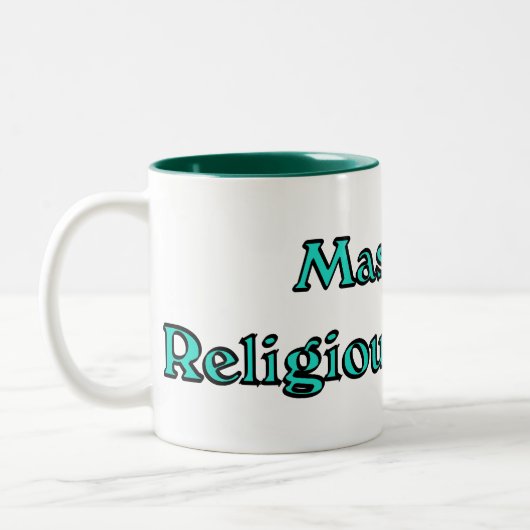 Religiöse Studien Zweifarbige Tasse (Links)