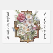 Religiöse Symbole und Verse für Beileid Geschenkpapier Set (Vorderseite 2)