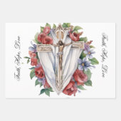 Religiöse Symbole und Verse für Beileid Geschenkpapier Set (Vorderseite 3)