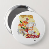 Religiöse Taste : Saint George Button (Vorne & Hinten)