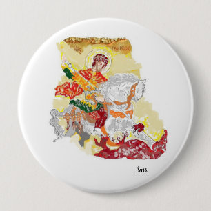 Religiöse Taste : Saint George Button