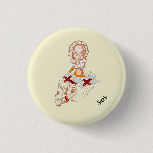 Religiöse Taste : Saint Nicholas Button