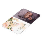 Religiöse Taufe Christening Foto Pink Roses Magnet (Linke Seite)