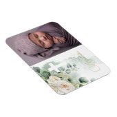 Religiöse Taufe Christening Foto Rose kreuzen Magnet (Rechte Seite)