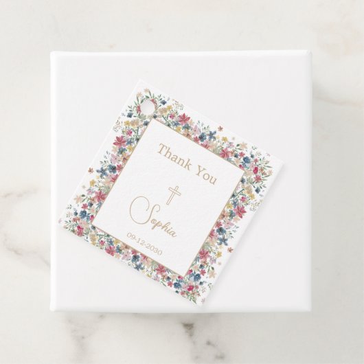 Religiöse Taufe Christening Vielen Dank, dass Sie Geschenkanhänger (Beispiel)