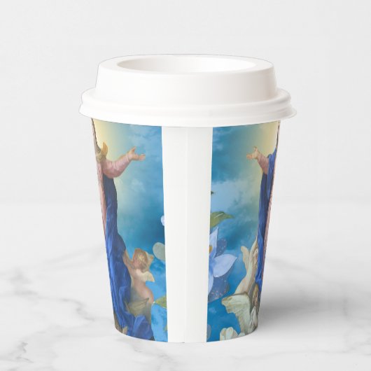 Religiöse Übernahme von Mary Angels katholische Pappbecher (Rechts)