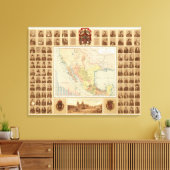 Religiöse und säkulare Figuren Mexikos Leinwanddruck (Insitu (Wohnzimmer))