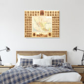 Religiöse und säkulare Figuren Mexikos Leinwanddruck (Insitu (Schlafzimmer))