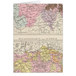 Religiöse und sprachliche Karte der Schweiz