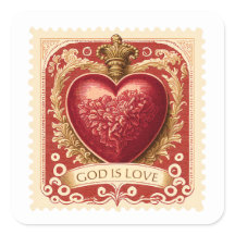 Religiöse Valentine Red Heart Postage