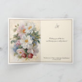 Religiöse Valentinstag Jungfrau Mary Floral Karte (Innenseite)