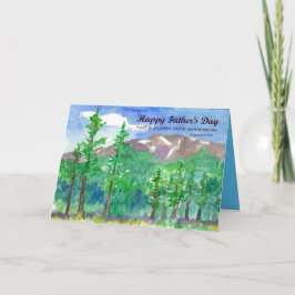 Religiöse Vatertagsbibel Verse Gebirgskette Karte