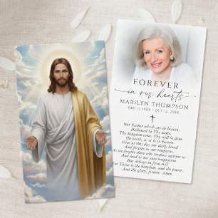 Religiöse Vaterunser Jesus Gebetskarte