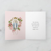 Religiöse Vintage gesegnete Jungfrau Mary Jesus Ro Karte (Innenseite)
