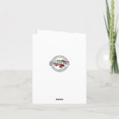 Religiöse Vintage Jungfrau Mary Floral Rosary Karte (Rückseite)