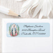 Religiöse Vintage Jungfrau Mary Katholic Floral Cl (Insitu)