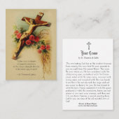 Religiöse Vintage Karte St Francis de Sales Holy (Vorne/Hinten)