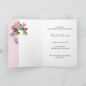 Religiöse Vintage Rose Rosary Floral Katholische Karte (Innenseite)