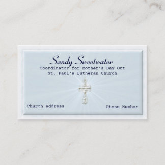 Religiöse Visitenkarte-Schablone Visitenkarte