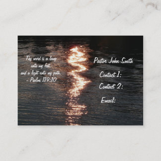 Religiöse Visitenkarte-Schrift+Wasser-Licht Visitenkarte