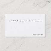 Religiöse Visitenkarte Terminkarte (Rückseite)